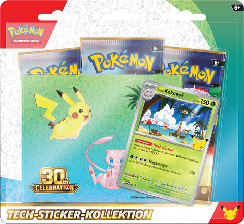 Preorder - Pokemon 30 Jahre Tech-Sticker-Koll.