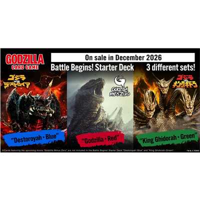 Preorder - Godzilla Card Game TCG GZCGE-SD03 Battle Begins! Starter Deck "Godzilla・Red" - ENG