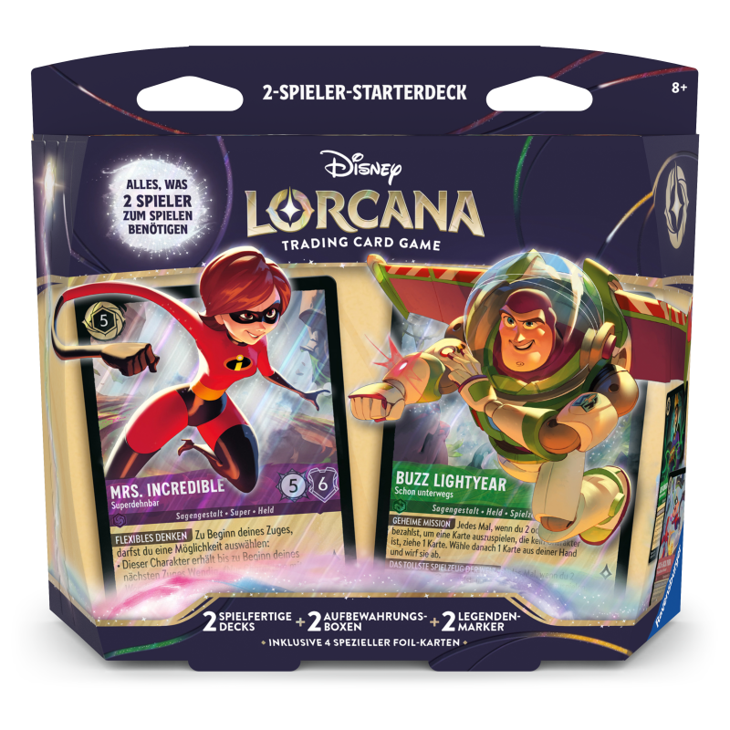 Disney Lorcana TCG - Unbekannte Wildnis: Zwei-Spieler Starterdeck - DE