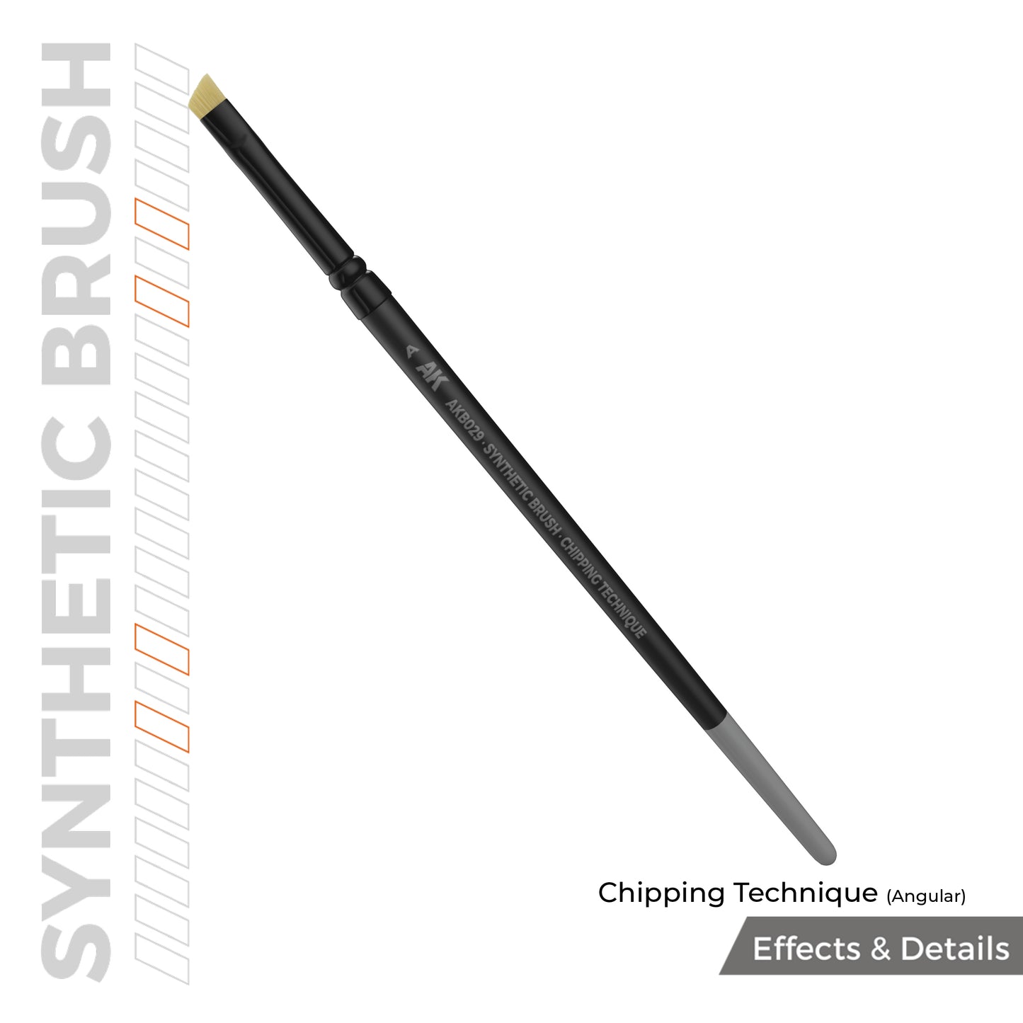 CHIPPING TECHNIQUE (ANGULAR) BRUSH