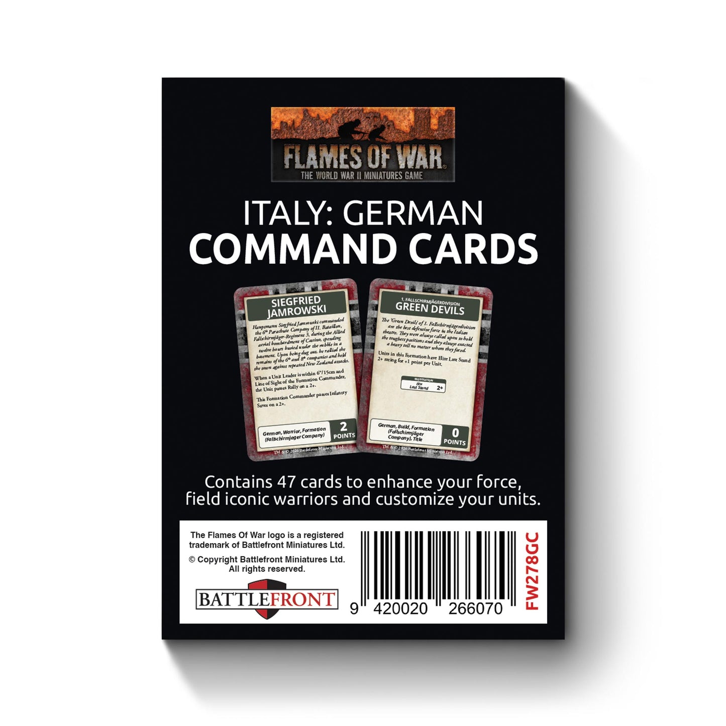 Preorder - Liberation of Italy German Command Card Pack (47 cards)