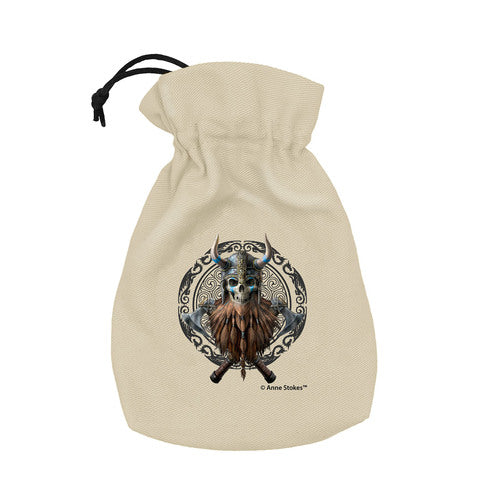 Anne Stokes Dice Pouch: Viking Skull