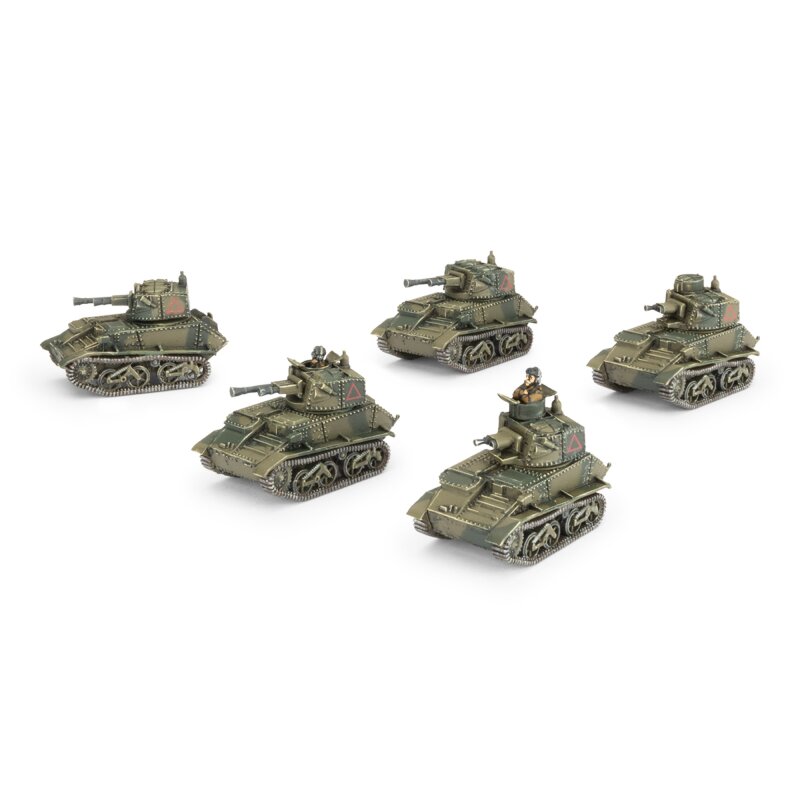 Vickers Light Mk VI Troop (x5, Plastic)