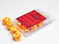 Festive® Sunburst™/red Set of Ten d10s