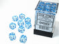 Borealis® 12mm d6 Icicle™/light blue Luminary™ Dice Block™ (36 dice)