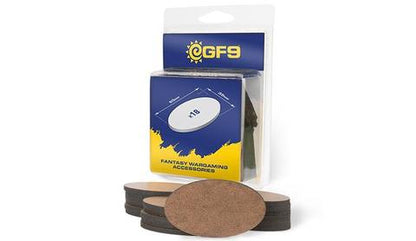 Oval MDF Bases 60mm x 35mm (18)