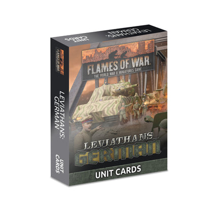 FoW Late War Leviathans: German Unit Cards (41x Cards) - Limited Edition