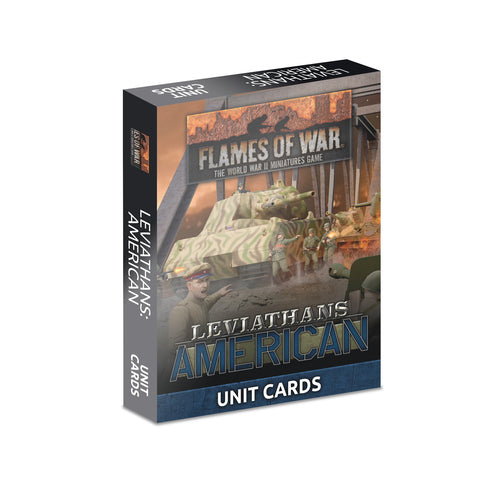 FoW Late War Leviathans: American Unit Cards (33x Cards) - Limited Edition