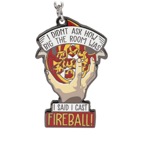 I Cast Fireball Keychain