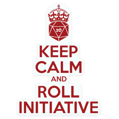 Keep calm & Roll Initiative Sticker
