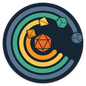 Circle of Dice Sticker