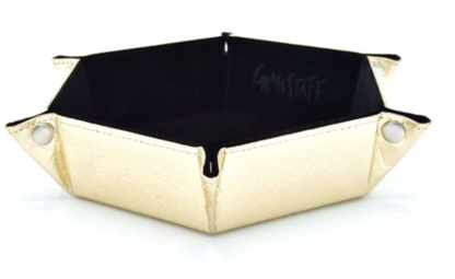 Hexagonal Foldable Rolling Tray - Dragon Skin BLK Gold