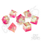 Spring Romance Sharp Edge Resin RPG Dice Set