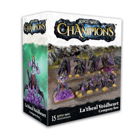 Preorder - Kings of Wars Champions La'theal Voidheart Company Box - DE