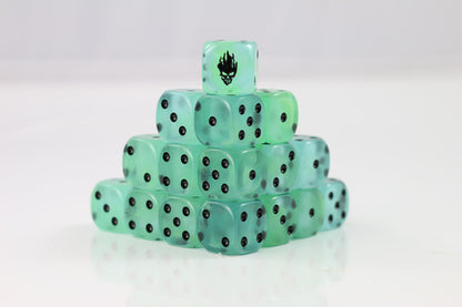 Spectral Glow D6 Fantasy Dice 20Stk