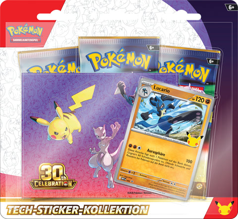 Preorder - Pokemon 30 Jahre Tech-Sticker-Koll.
