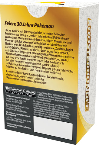 Preorder - Pokemon TCG 30 Jahre Boosterbundle