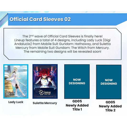 Preorder - Gundam Card Game Official Card Sleeve 02 TCG