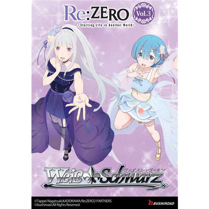 Booster Box Weiß Schwarz Re:ZERO -Starting Life in Another World- Vol.3 (12 boosters) - ENG