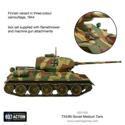 T-34/85 Medium Tank (Plastic)