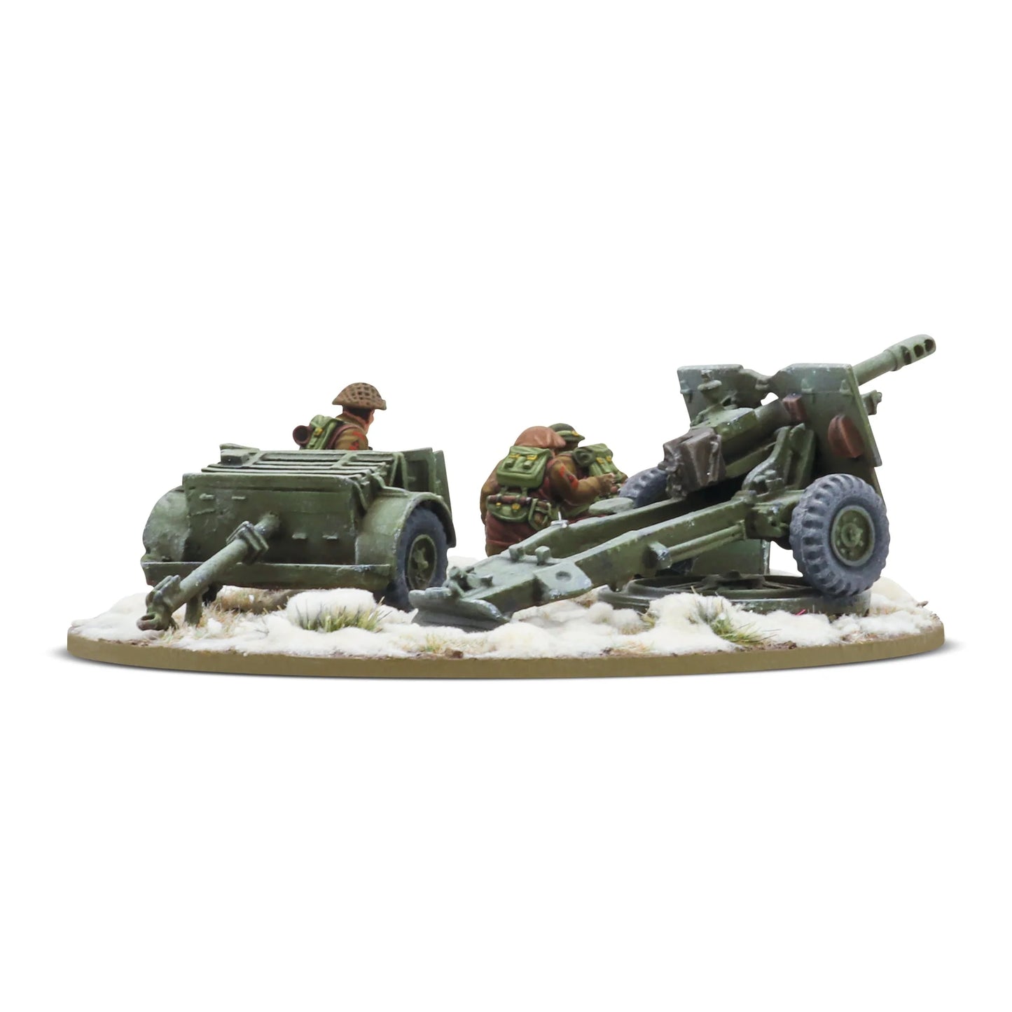 25-Pdr Light Howitzer with British Infantry (Winter) Crew