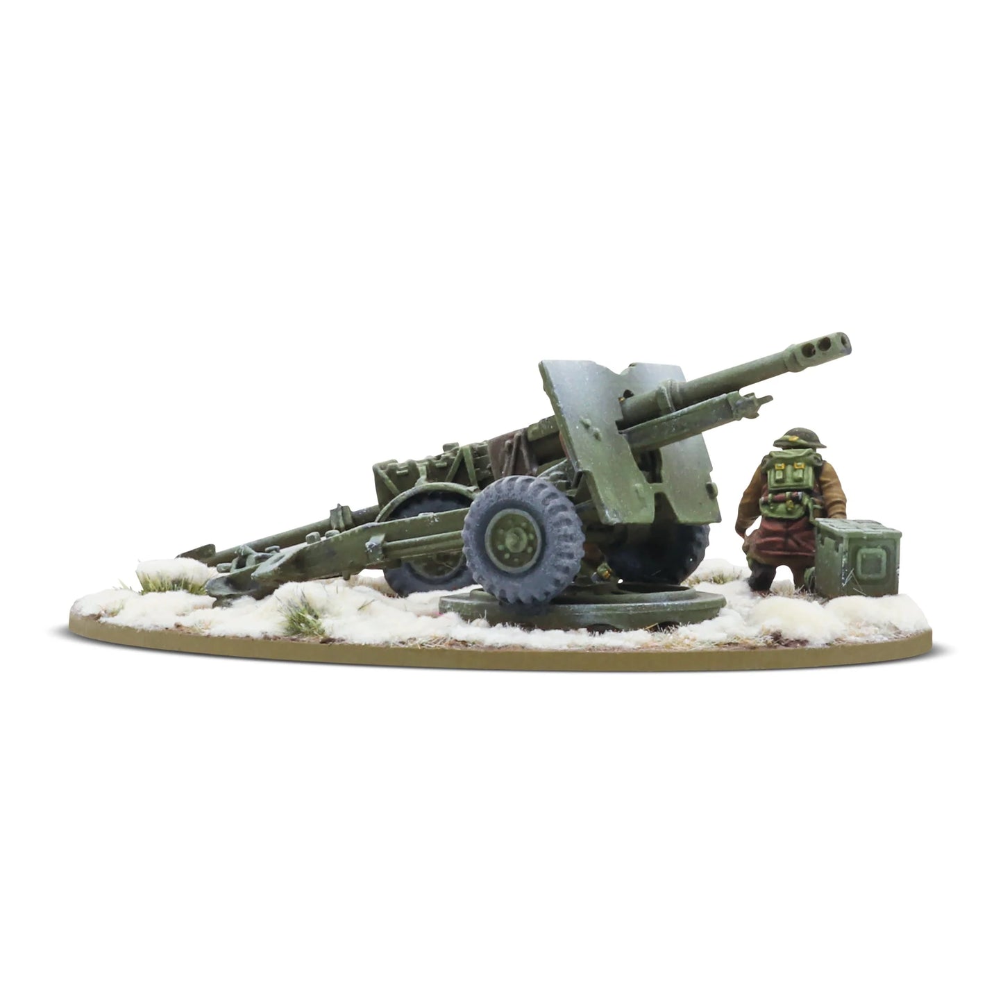 25-Pdr Light Howitzer with British Infantry (Winter) Crew