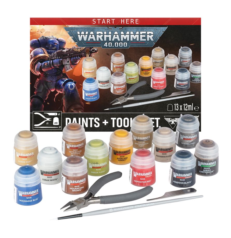 Preorder - Warhammer 40.000: Farben + Werkzeugset