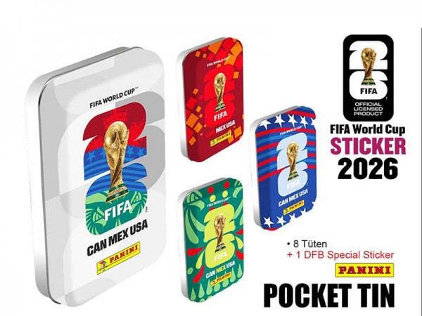 2026 FIFA World Cup Sticker Pocket Tin