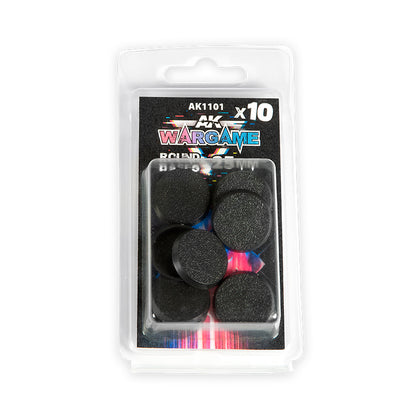 ROUND BASE 25MM X10 UNITS