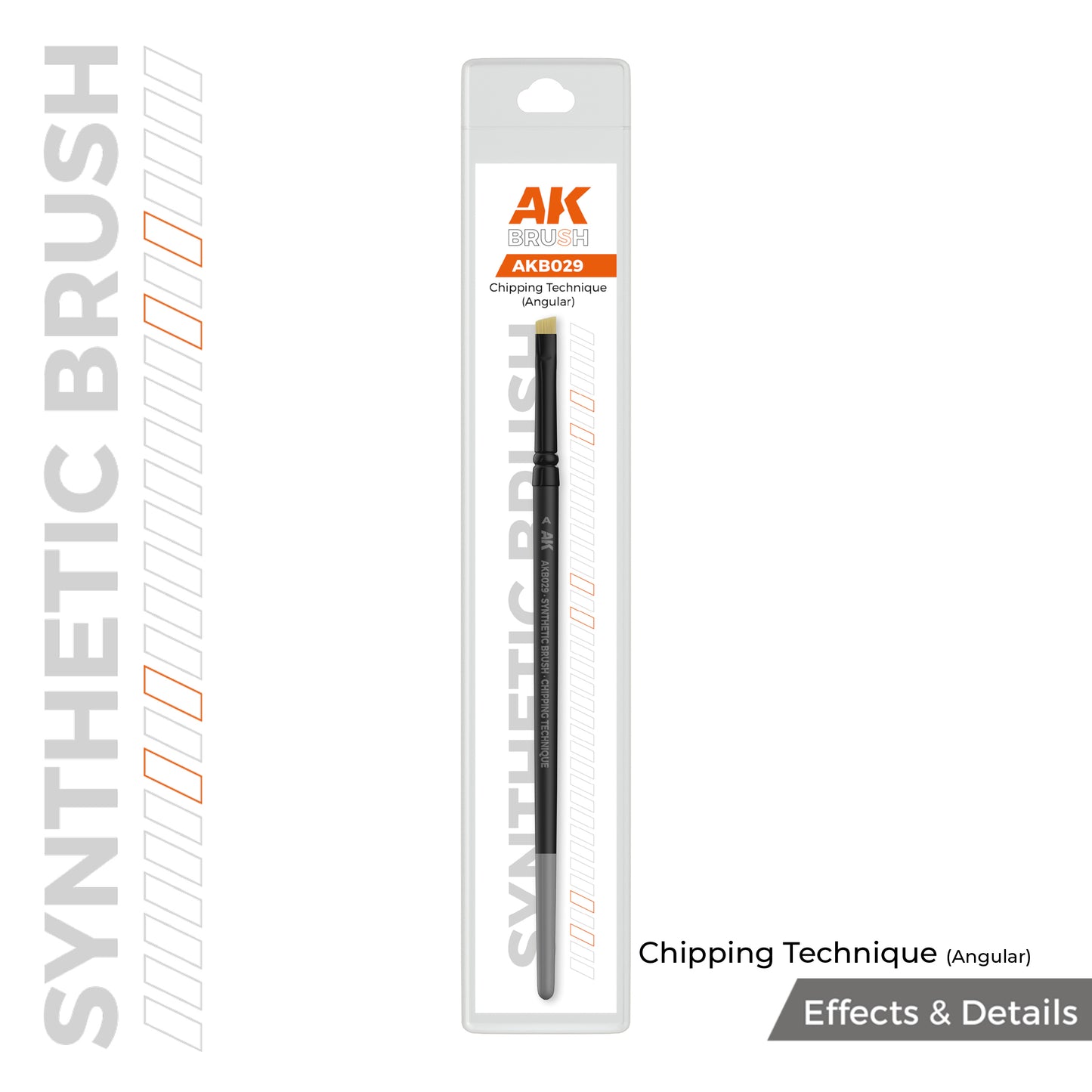 CHIPPING TECHNIQUE (ANGULAR) BRUSH