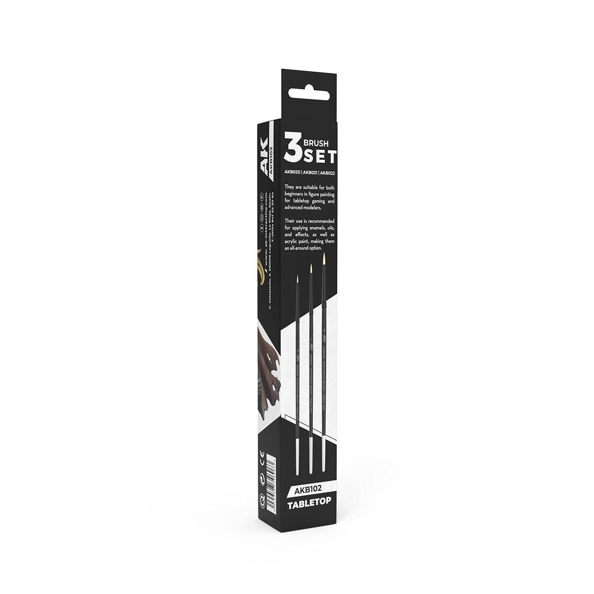 TABLETOP SYNTETHIC BRUSHES SET