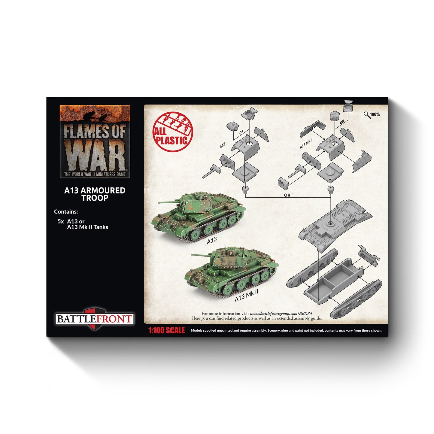 A13 Cruiser Troop (x5 Plastic)