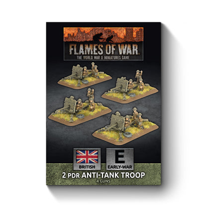 2pdr Antitank Platoon (x4 guns, Plastic)