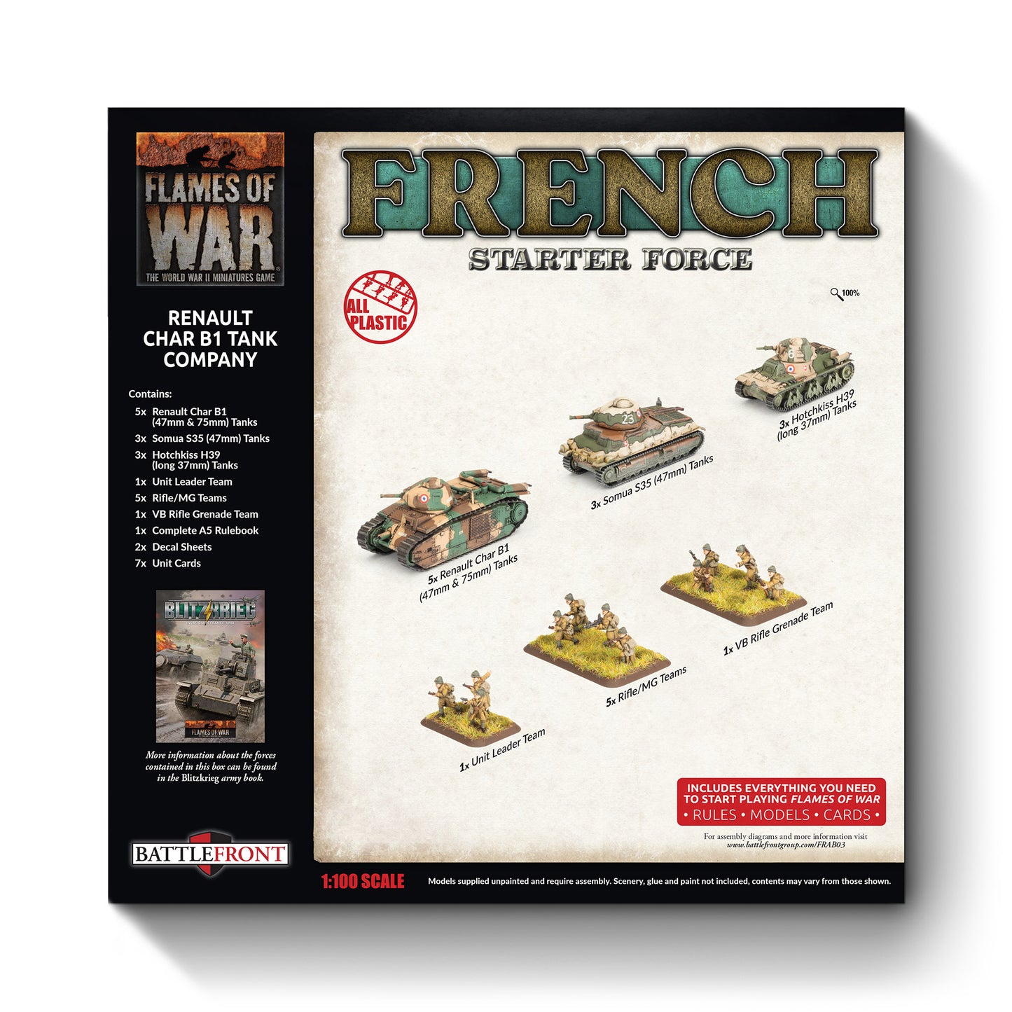 Preorder - French Char B1 bis Combat Company (plastic) (EW)
