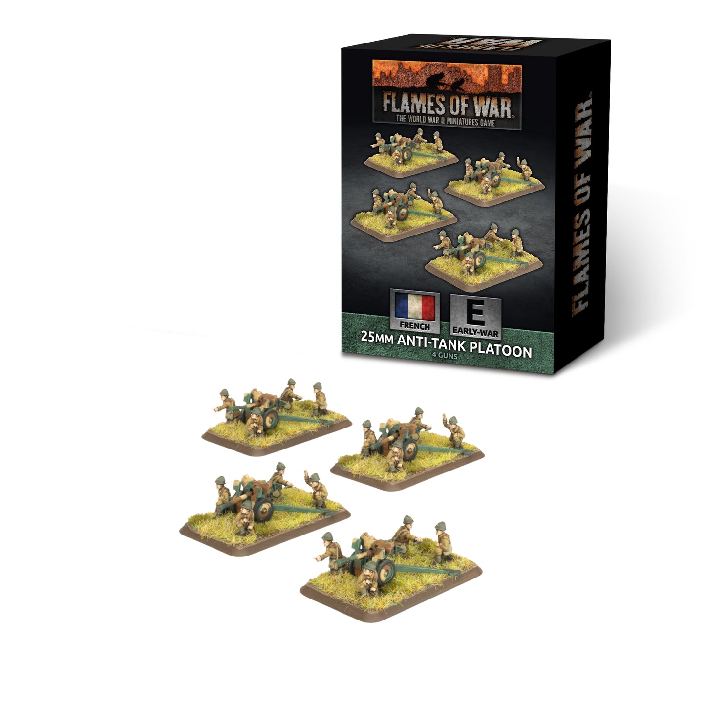 Preorder - Hotchkiss 25mm Anti-tank Platoon (x4 guns) (EW)