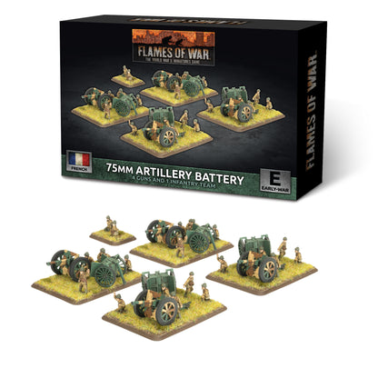 Preorder - 75mm mle 1897 Gun Battery (x4 guns) (EW)