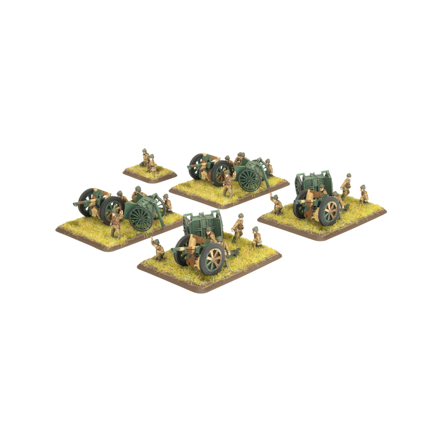 Preorder - 75mm mle 1897 Gun Battery (x4 guns) (EW)