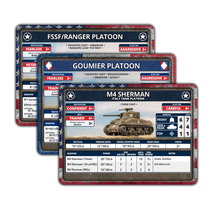 Preorder - Liberation of Italy American and French Unit Card Pack (69 cards)