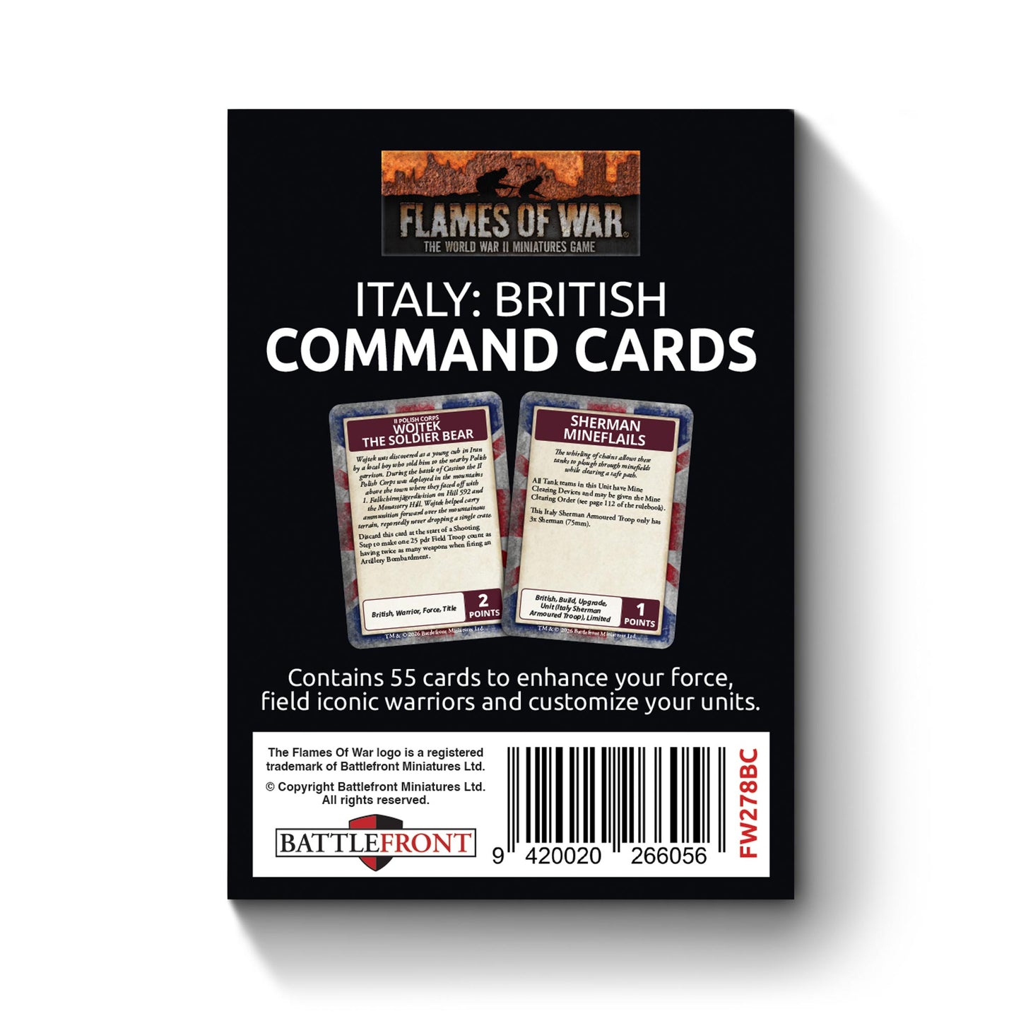 Preorder - Liberation of Italy British Command Card Pack (55 cards)