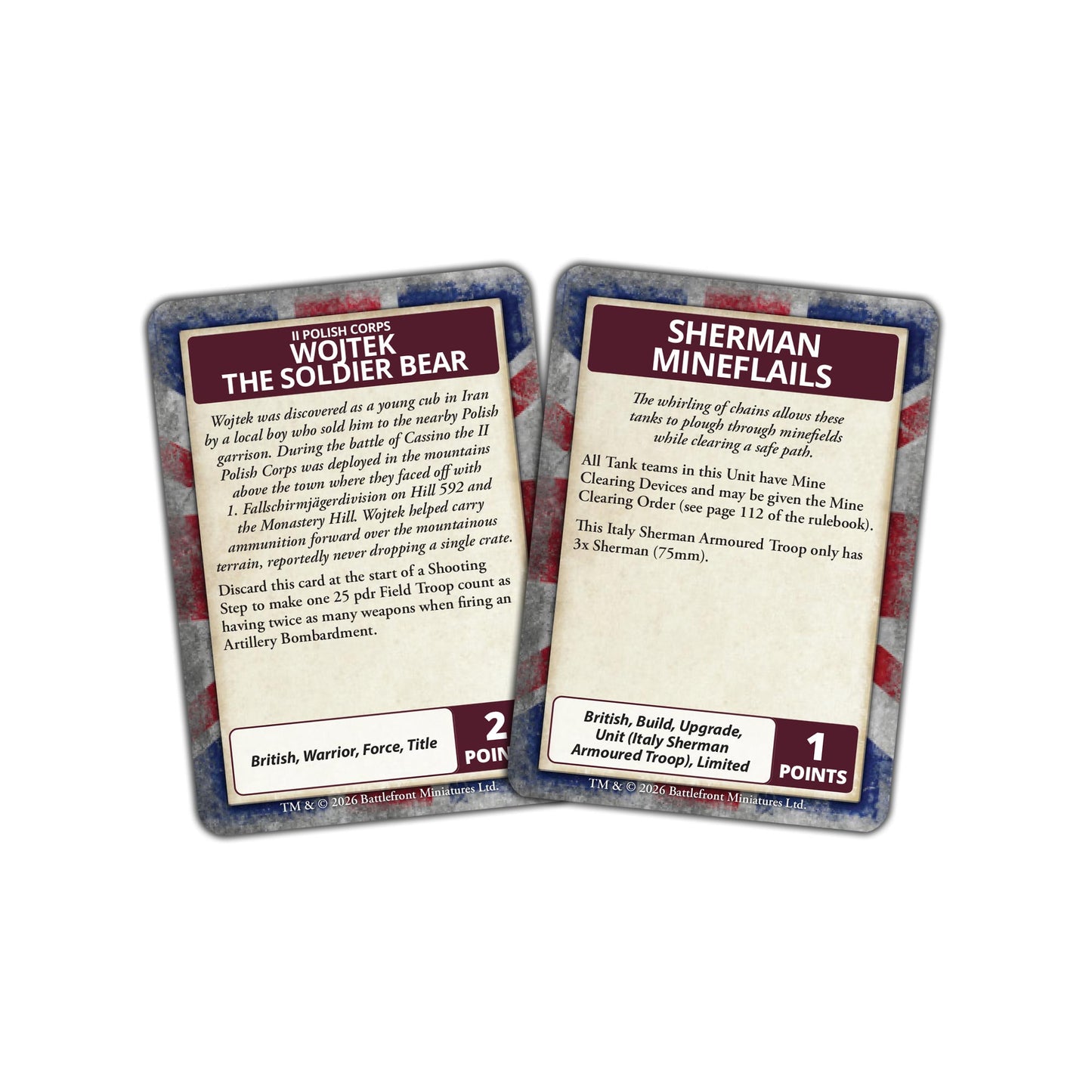 Preorder - Liberation of Italy British Command Card Pack (55 cards)