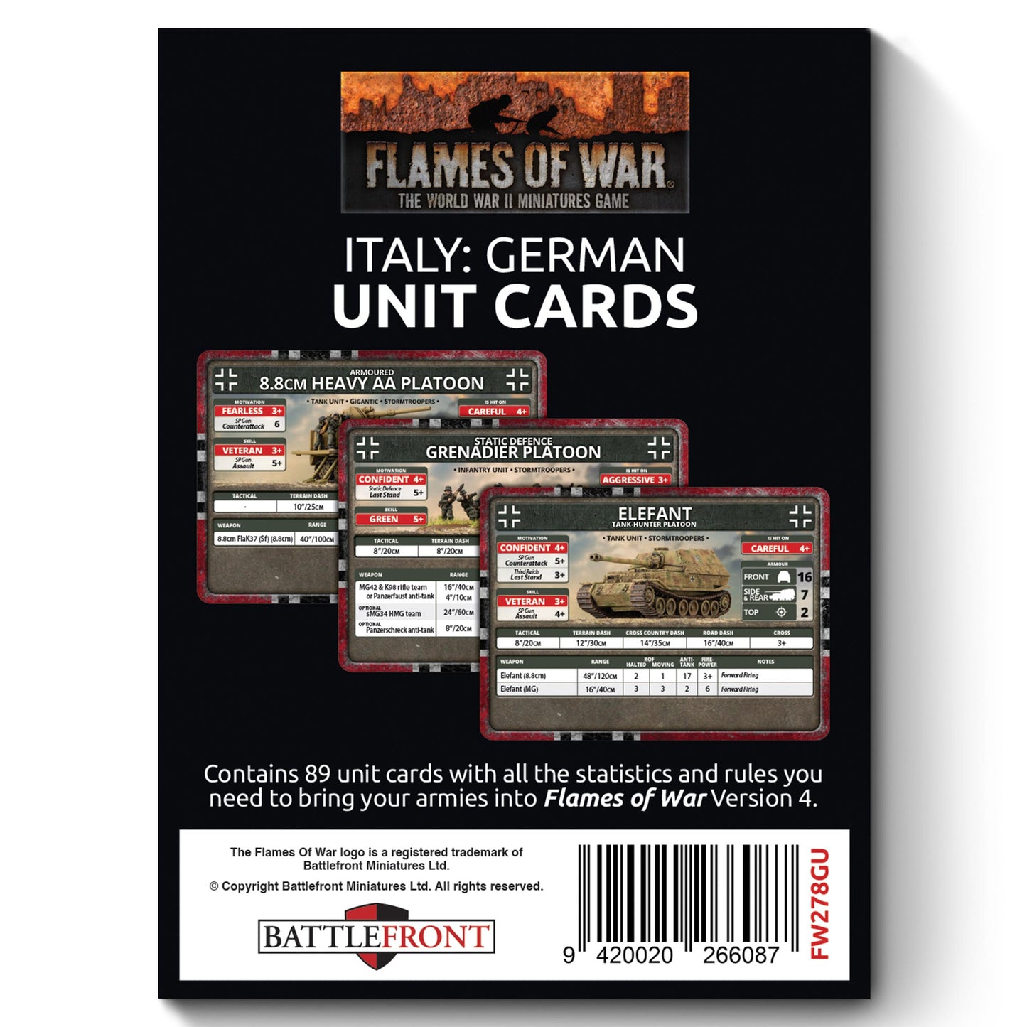 Preorder - Liberation of Italy German Unit Card Pack (89 cards)