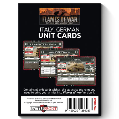 Preorder - Liberation of Italy German Unit Card Pack (89 cards)