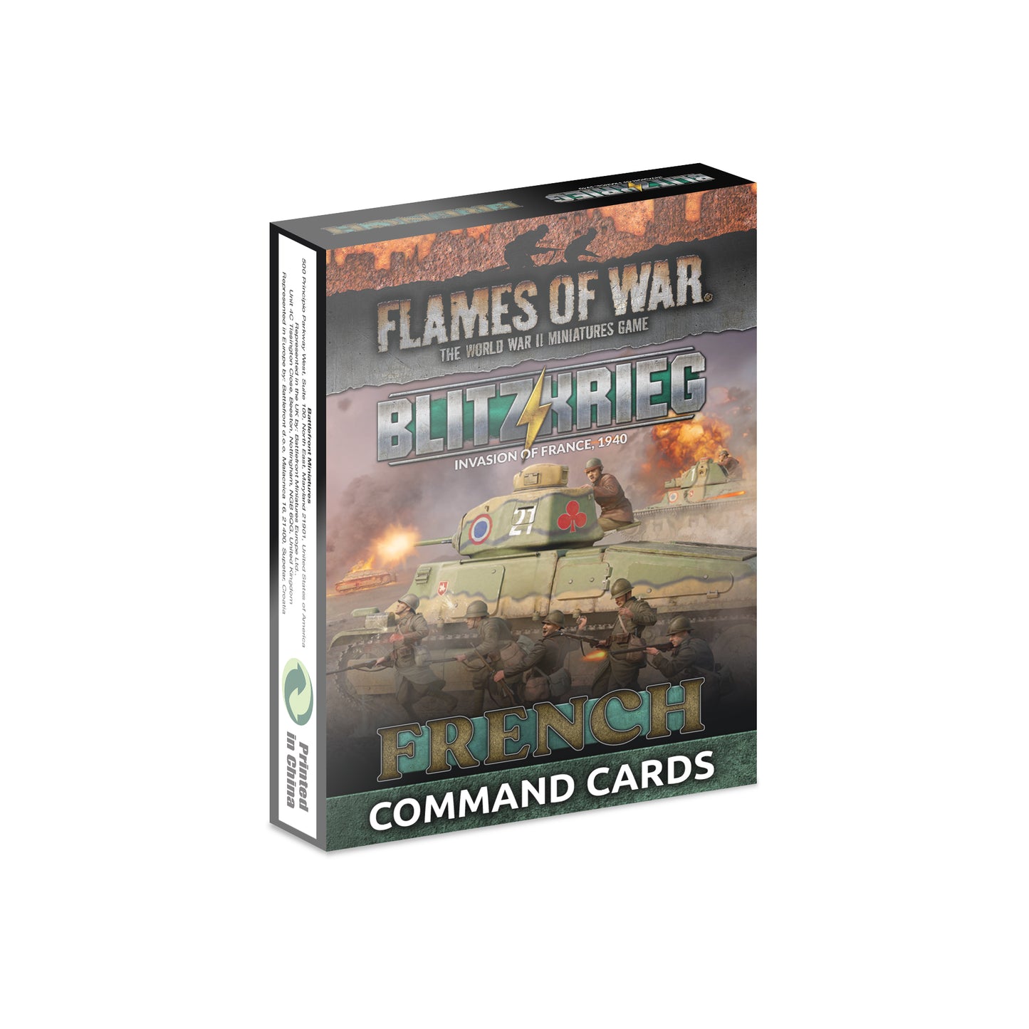 Preorder - Blitzkrieg French Command Cards (x43 Cards) - Limited Edition (EW)
