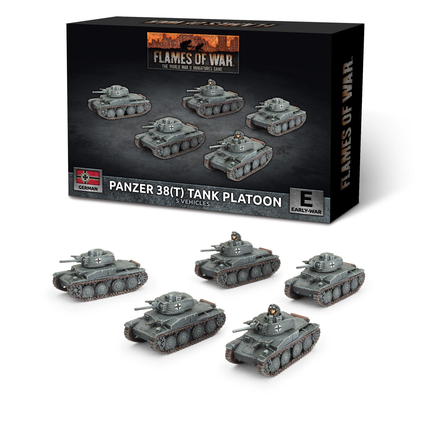 Preorder - Panzer 38(t) Platoon (x5 Plastic) (EW)