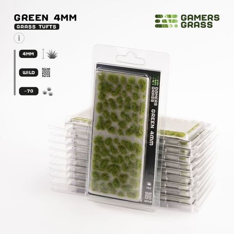 Green 4mm Tufts Wild