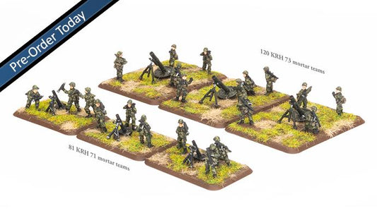81mm and 120mm Mortar Platoons (x21 figures)