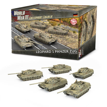 Leopard 1 Panzer Zug (x5 Plastic)