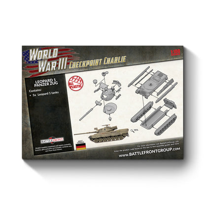 Leopard 1 Panzer Zug (x5 Plastic)