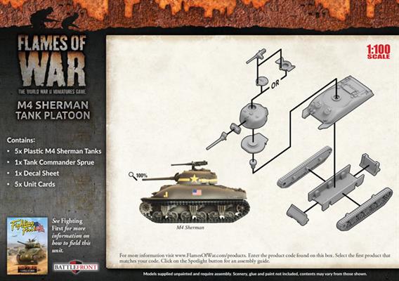 M4 Sherman Tank Platoon (Plastic)