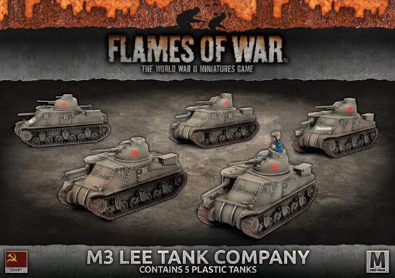 M3 Lee Tank Company (Mid War x5 Tanks Plastic)